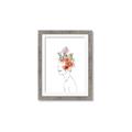 Picture of Orange Floral Figurative _GroupedProduct_Rectangle_Portrait_Framed_Matted_