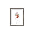 Picture of Orange Floral Figurative _GroupedProduct_Rectangle_Portrait_Framed_Matted_