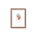Picture of Orange Floral Figurative _GroupedProduct_Rectangle_Portrait_Framed_Matted_
