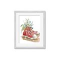 Picture of Red Shoe Garden  _GroupedProduct_Rectangle_Portrait_Framed_Matted_