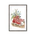 Picture of Red Shoe Garden  _GroupedProduct_Rectangle_Portrait_Framed_Matted_