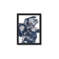 Picture of White fower on blue bkg _GroupedProduct_Rectangle_Portrait_Framed_Matted_
