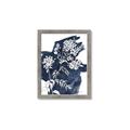 Picture of White fower on blue bkg _GroupedProduct_Rectangle_Portrait_Framed_Matted_