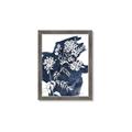 Picture of White fower on blue bkg _GroupedProduct_Rectangle_Portrait_Framed_Matted_