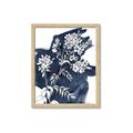 Picture of White fower on blue bkg _GroupedProduct_Rectangle_Portrait_Framed_Matted_