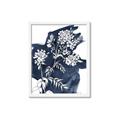 Picture of White fower on blue bkg _GroupedProduct_Rectangle_Portrait_Framed_Matted_