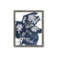 Picture of White fower on blue bkg _GroupedProduct_Rectangle_Portrait_Framed_Matted_