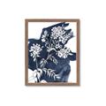 Picture of White fower on blue bkg _GroupedProduct_Rectangle_Portrait_Framed_Matted_