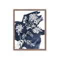 Picture of White fower on blue bkg _GroupedProduct_Rectangle_Portrait_Framed_Matted_