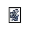 Picture of White fower on blue bkg _GroupedProduct_Rectangle_Portrait_Framed_Matted_