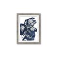 Picture of White fower on blue bkg _GroupedProduct_Rectangle_Portrait_Framed_Matted_