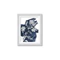Picture of White fower on blue bkg _GroupedProduct_Rectangle_Portrait_Framed_Matted_