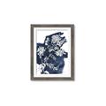 Picture of White fower on blue bkg _GroupedProduct_Rectangle_Portrait_Framed_Matted_