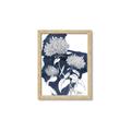 Picture of Hydrangea flower on blue bkg _GroupedProduct_Rectangle_Portrait_Framed_Matted_