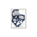 Picture of Hydrangea flower on blue bkg _GroupedProduct_Rectangle_Portrait_Framed_Matted_