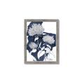 Picture of Hydrangea flower on blue bkg _GroupedProduct_Rectangle_Portrait_Framed_Matted_
