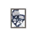 Picture of Hydrangea flower on blue bkg _GroupedProduct_Rectangle_Portrait_Framed_Matted_