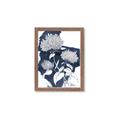 Picture of Hydrangea flower on blue bkg _GroupedProduct_Rectangle_Portrait_Framed_Matted_