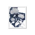 Picture of Hydrangea flower on blue bkg _GroupedProduct_Rectangle_Portrait_Framed_Matted_