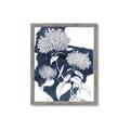 Picture of Hydrangea flower on blue bkg _GroupedProduct_Rectangle_Portrait_Framed_Matted_