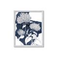 Picture of Hydrangea flower on blue bkg _GroupedProduct_Rectangle_Portrait_Framed_Matted_