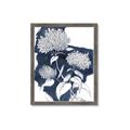 Picture of Hydrangea flower on blue bkg _GroupedProduct_Rectangle_Portrait_Framed_Matted_