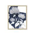 Picture of Hydrangea flower on blue bkg _GroupedProduct_Rectangle_Portrait_Framed_Matted_