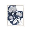 Picture of Hydrangea flower on blue bkg _GroupedProduct_Rectangle_Portrait_Framed_Matted_