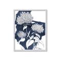 Picture of Hydrangea flower on blue bkg _GroupedProduct_Rectangle_Portrait_Framed_Matted_