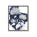 Picture of Hydrangea flower on blue bkg _GroupedProduct_Rectangle_Portrait_Framed_Matted_