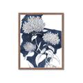 Picture of Hydrangea flower on blue bkg _GroupedProduct_Rectangle_Portrait_Framed_Matted_