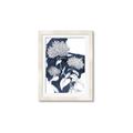 Picture of Hydrangea flower on blue bkg _GroupedProduct_Rectangle_Portrait_Framed_Matted_
