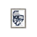 Picture of Hydrangea flower on blue bkg _GroupedProduct_Rectangle_Portrait_Framed_Matted_