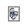 Picture of Hydrangea flower on blue bkg _GroupedProduct_Rectangle_Portrait_Framed_Matted_