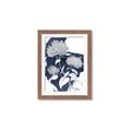 Picture of Hydrangea flower on blue bkg _GroupedProduct_Rectangle_Portrait_Framed_Matted_