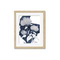 Picture of Hydrangea flower on blue bkg _GroupedProduct_Rectangle_Portrait_Framed_Matted_