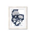 Picture of Hydrangea flower on blue bkg _GroupedProduct_Rectangle_Portrait_Framed_Matted_