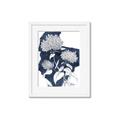 Picture of Hydrangea flower on blue bkg _GroupedProduct_Rectangle_Portrait_Framed_Matted_