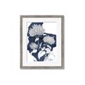 Picture of Hydrangea flower on blue bkg _GroupedProduct_Rectangle_Portrait_Framed_Matted_