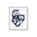 Picture of Hydrangea flower on blue bkg _GroupedProduct_Rectangle_Portrait_Framed_Matted_