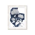 Picture of Hydrangea flower on blue bkg _GroupedProduct_Rectangle_Portrait_Framed_Matted_