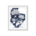 Picture of Hydrangea flower on blue bkg _GroupedProduct_Rectangle_Portrait_Framed_Matted_