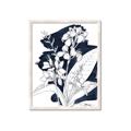 Picture of Blue & White Flower I  _GroupedProduct_Rectangle_Portrait_Framed_Matted_