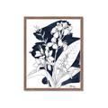 Picture of Blue & White Flower I  _GroupedProduct_Rectangle_Portrait_Framed_Matted_