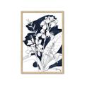 Picture of Blue & White Flower I  _GroupedProduct_Rectangle_Portrait_Framed_Matted_