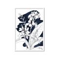 Picture of Blue & White Flower I  _GroupedProduct_Rectangle_Portrait_Framed_Matted_