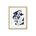 Picture of Blue & White Flower I  _GroupedProduct_Rectangle_Portrait_Framed_Matted_