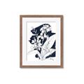 Picture of Blue & White Flower I  _GroupedProduct_Rectangle_Portrait_Framed_Matted_