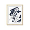 Picture of Blue & White Flower I  _GroupedProduct_Rectangle_Portrait_Framed_Matted_