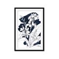 Picture of Blue & White Flower I  _GroupedProduct_Rectangle_Portrait_Framed_Matted_